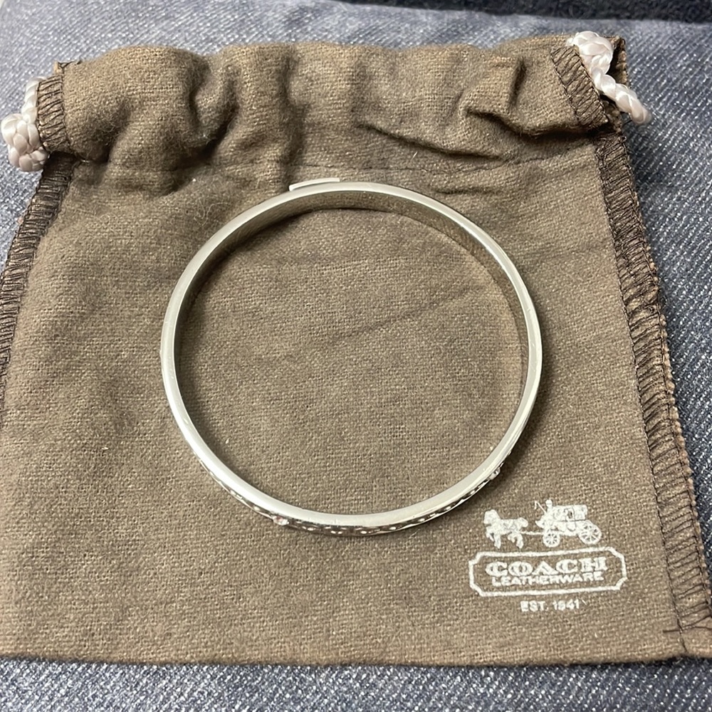 Coach Silver Bangle. - image 4